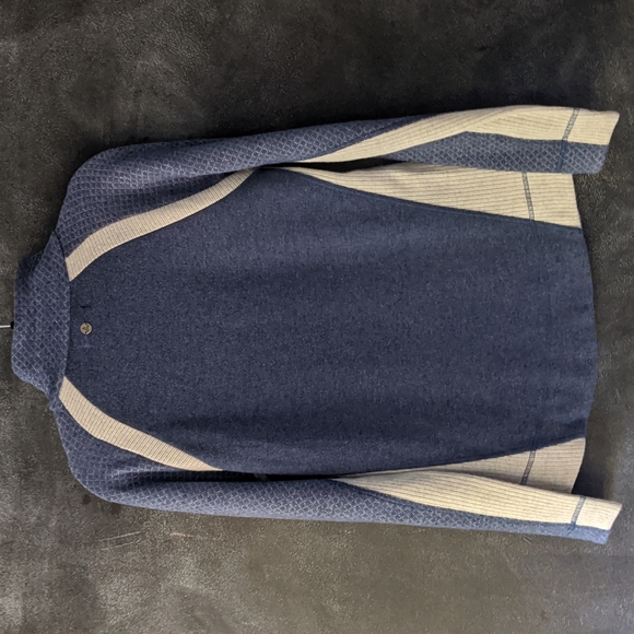 Prana Wool Blend Men's Long Sleeve Mock Neck Pullover Sweater Size Medium - Picture 6 of 13